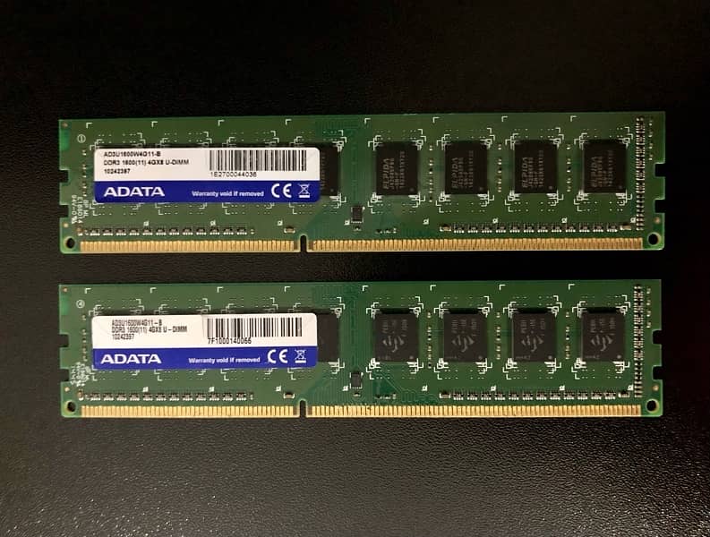 ADATA 8GB (4GBx2) U-DIMM 1600MHz – High-Performance RAM 0