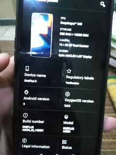 One plus 6 , 8/128 Snapdragon