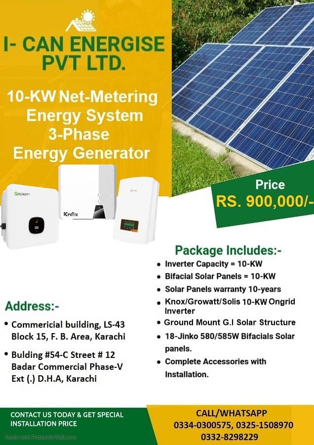 High Quality Low Cost, Netmetering Solar Package, ON-Grid GridTied 2