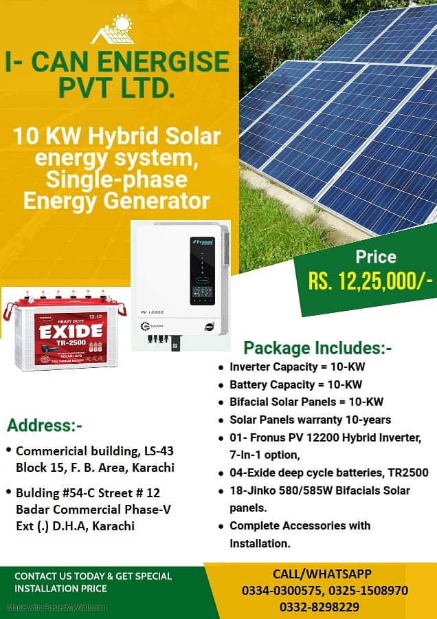 High Quality Low Cost, Netmetering Solar Package, ON-Grid GridTied 3
