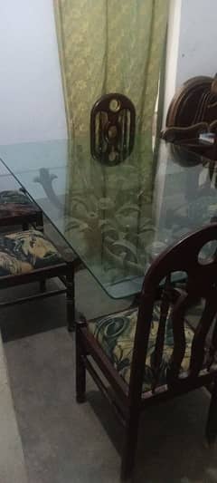 Dining Table with a Set of 6 Chairs