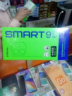 Infinix smart 9 he full new he with box no open 4+4gb ram he 64 gb