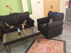 6 Seator Sofa urgent for sale with table