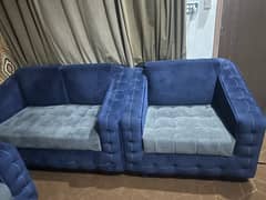 Valvet Blue or Grey Sofa Neat And Clean