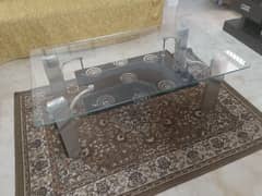 Center Table with Glass Top