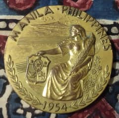 Gold Medal Second Asian Games Philippines 1954 Read Description