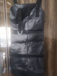 boxing bag with boxing gloves