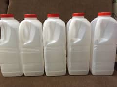 Plastic Bottles 1 liter- storing water/milk/juice/sharbat - 1 Ltr