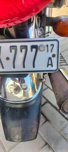 honda 125 totel original golden number 777