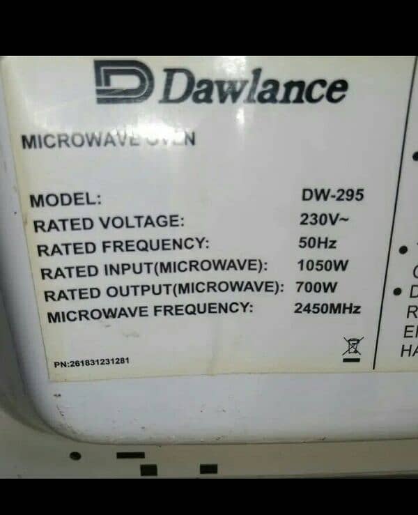 dawlance microwave 4