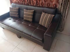 5 Seater Leather Sofa Set