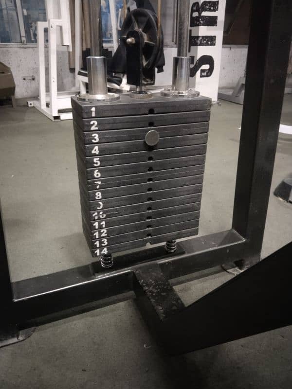 leg press, rowing, preacher curl, butter fly machine hyper extension 7