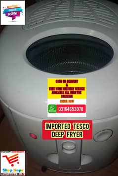 Imported Tesco Deep Fryer. (FREE Home Delivery + COD Available).