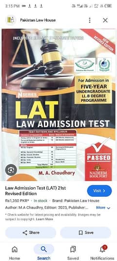 Lat preparation book M. A chaudary