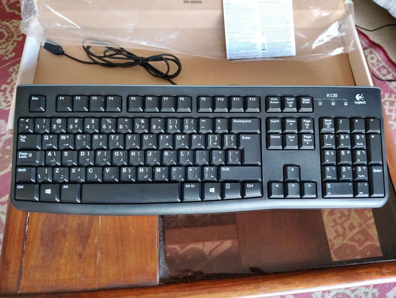 Logitech k120 Keyboard (English+Arabic/Urdu) 2