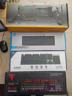 Machanical Gaming Keyboards HP/ AOC / JEDEL / POSEIDON M3 5-IN-1 COMBO