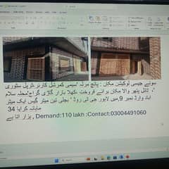 Shahkot Furnished house triple story