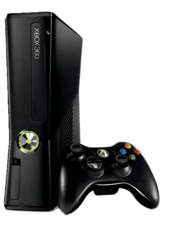 Xbox 360 slim  250GB / 250 GB Hard disk with one wired controller 1