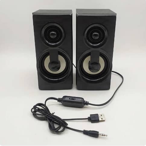 USB Power 2.0 Wired Speaker For Computer Laptop, LED 1