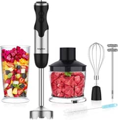 Keylitos 5 in1 Immersion Hand Blender, Powerful 12 Speed Handheld