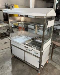 food cooking shawarma counters make on order