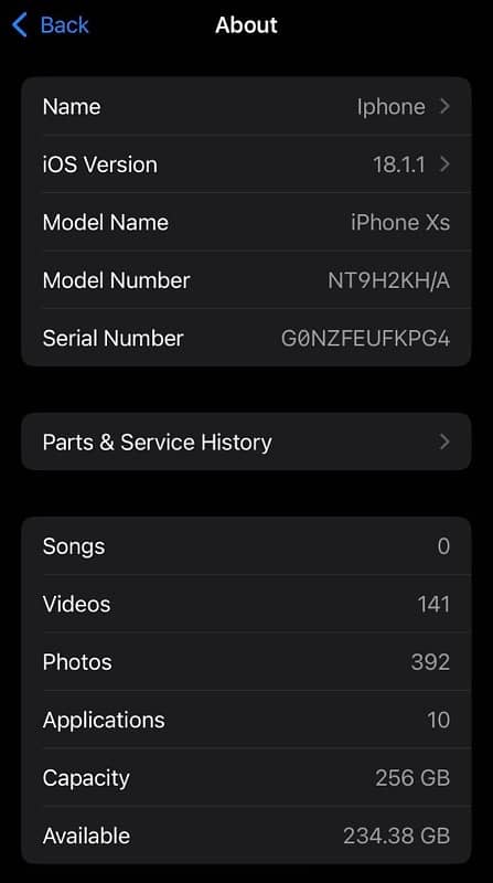 xs 256gb non pta 1