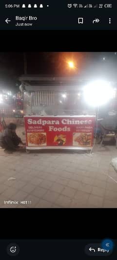 Food stall for sale