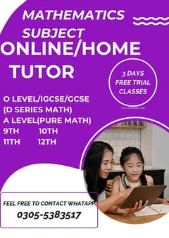 online /Home tutor