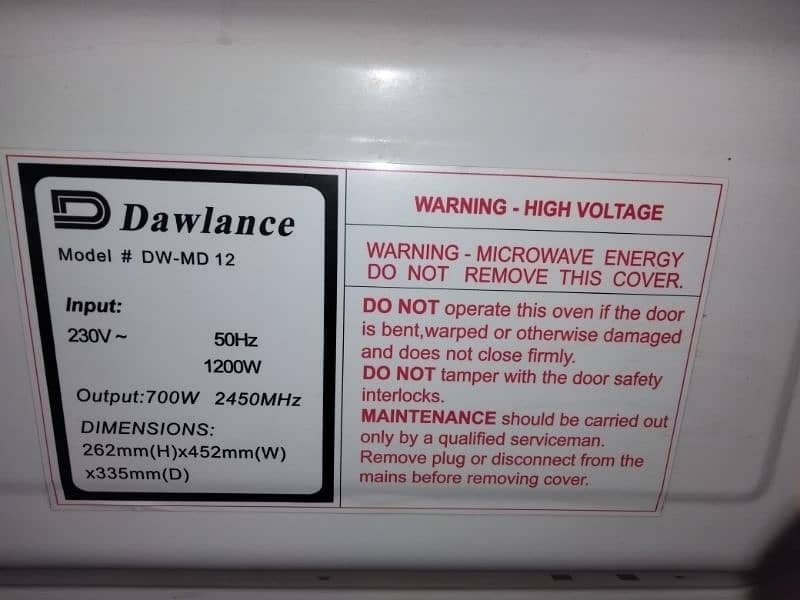 DOWLANCE microwave 7