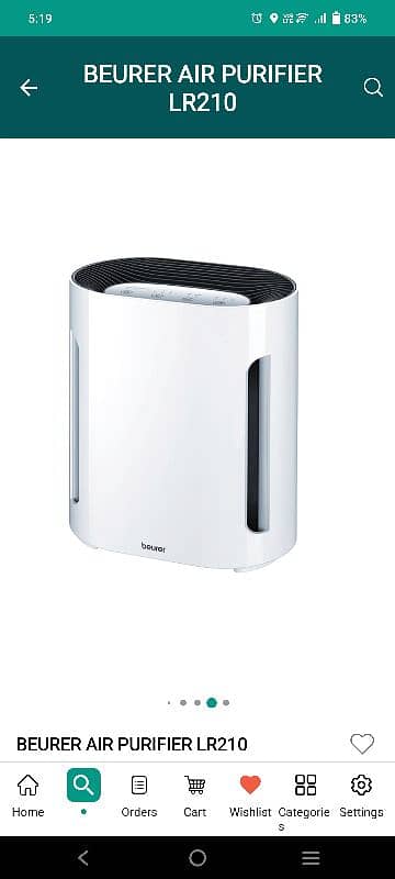 Beurer Air Purifier 0