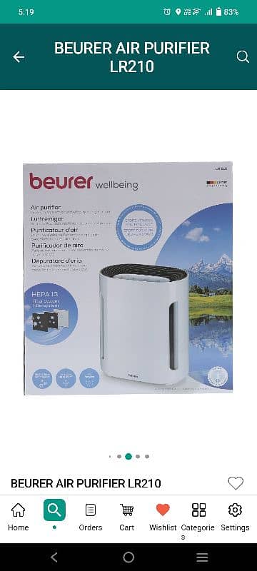 Beurer Air Purifier 1