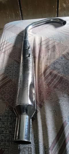 Honda CB-180 Silencer With New Chrome