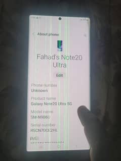 Samsung note 20ultra 5g 12 128gb