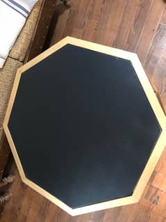 Luxury Round Center Table – Black & Gold | Big Size | For Sale