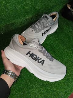 Hoka Bondi 8 gray color