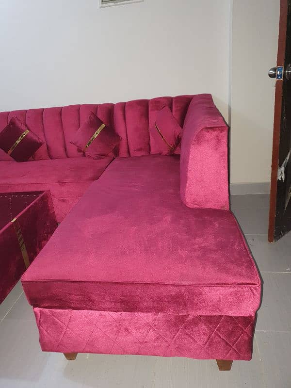 sofas l shape with complete set 6