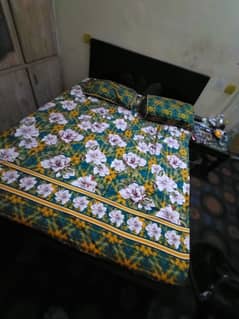 Double Bed with 8 inch DIamond matress with tabel