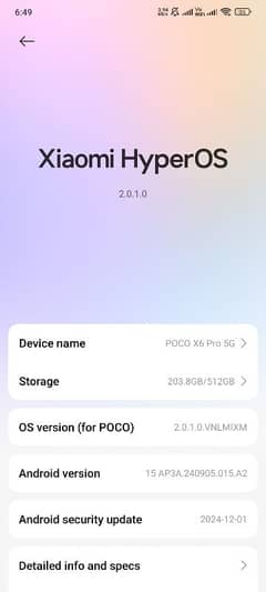 Poco X6 Pro