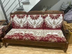 wood sofa