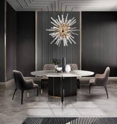 Dining Table//8,6 and 4 Seater Dining//Wooden Dining//Top Glass Dining