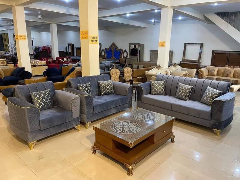 L Shaped Sofa // Dewan Sofa //Sofa Set With Center Table//Corner Sofa 1