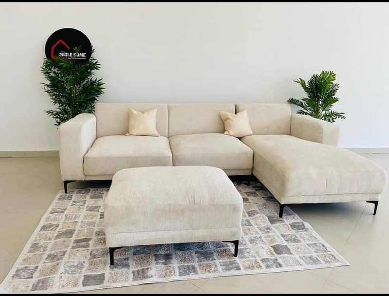 L Shaped Sofa // Dewan Sofa //Sofa Set With Center Table//Corner Sofa 4