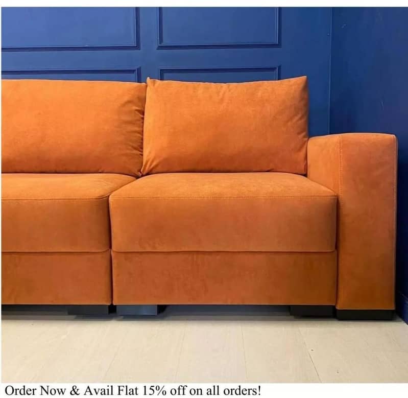 L Shaped Sofa // Dewan Sofa //Sofa Set With Center Table//Corner Sofa 6