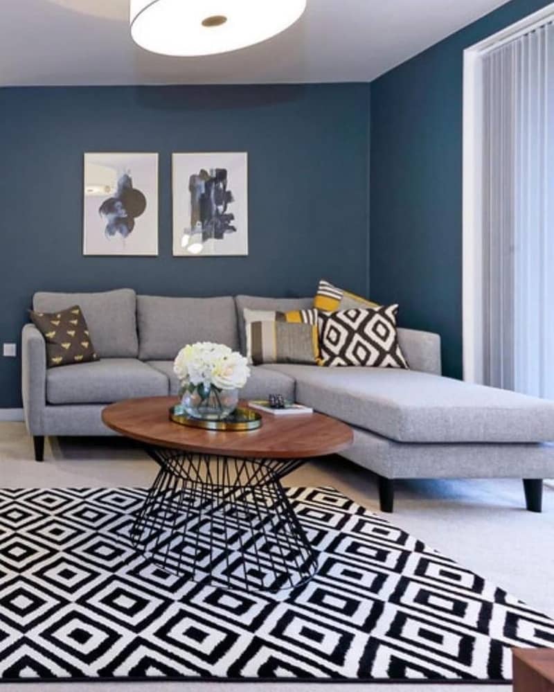 L Shaped Sofa // Dewan Sofa //Sofa Set With Center Table//Corner Sofa 9