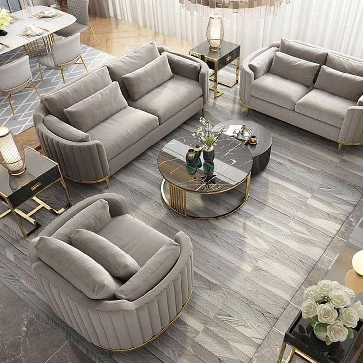 L Shaped Sofa // Dewan Sofa //Sofa Set With Center Table//Corner Sofa 12