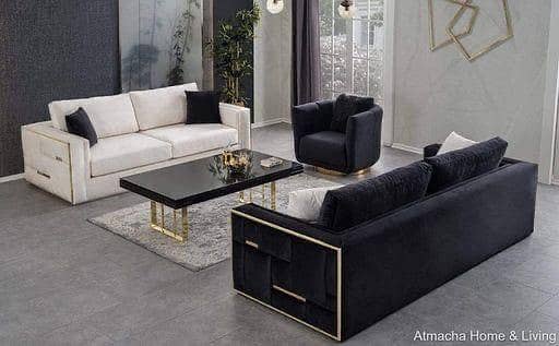 L Shaped Sofa // Dewan Sofa //Sofa Set With Center Table//Corner Sofa 15