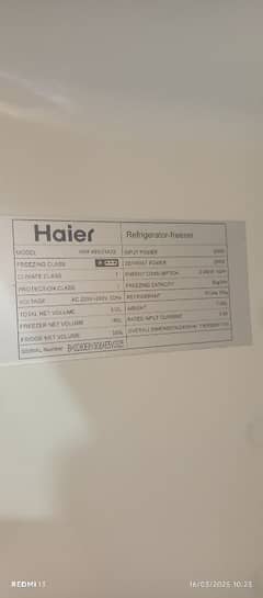 Haier Refrigerator 2 Door