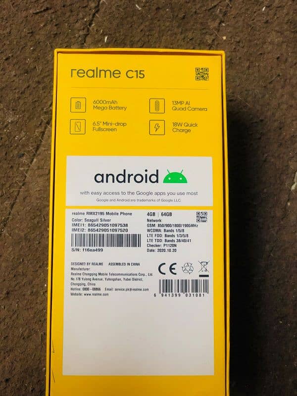 realme C15 with BOX 2