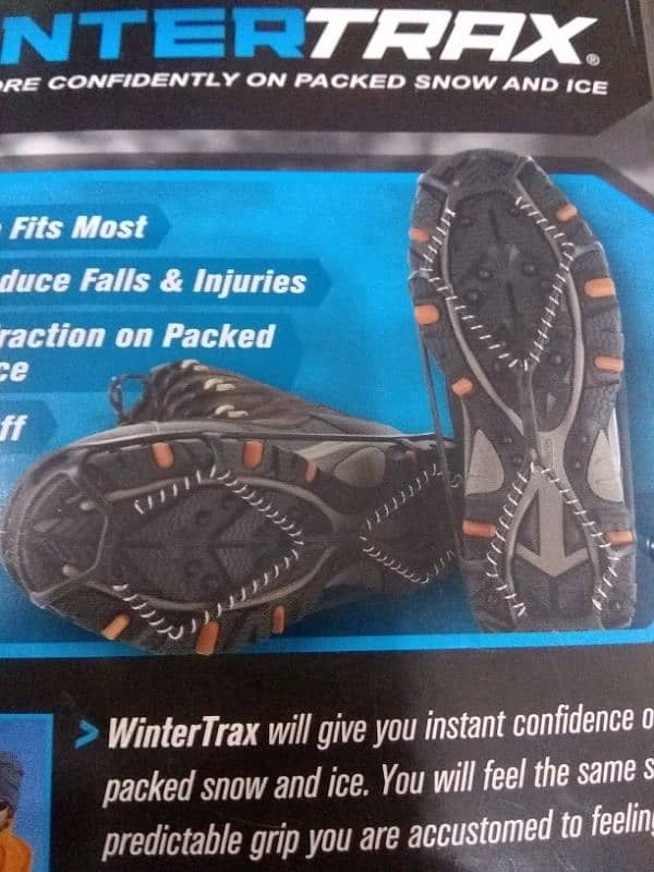winter Trax shoes ice gripper new imported box pack 2