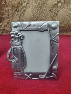 golf metal photo frame and other items